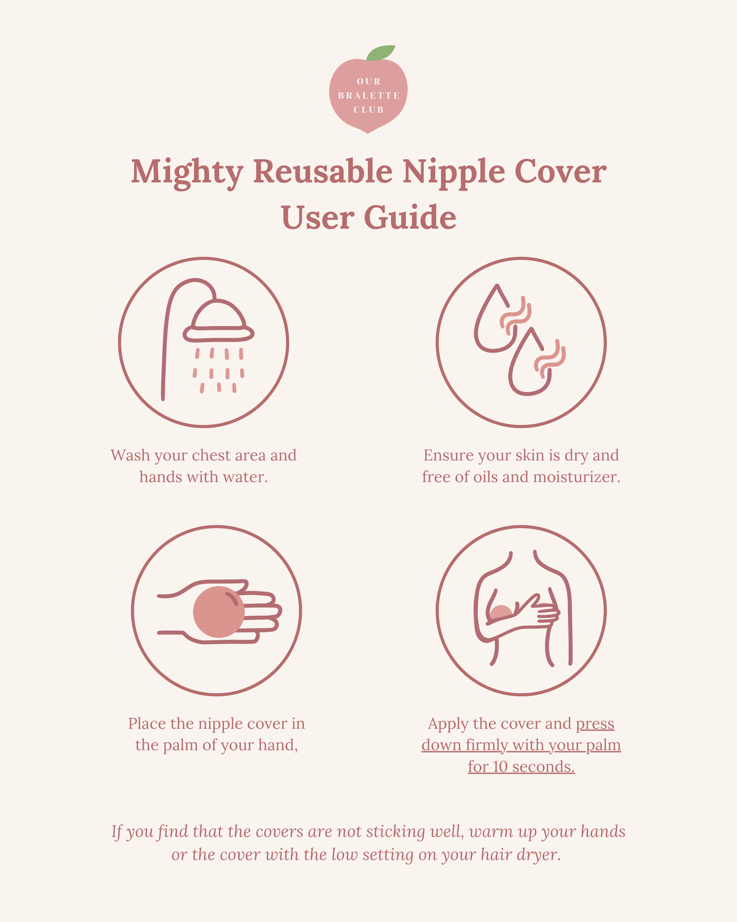 mighty reusable nipple covers (pair)