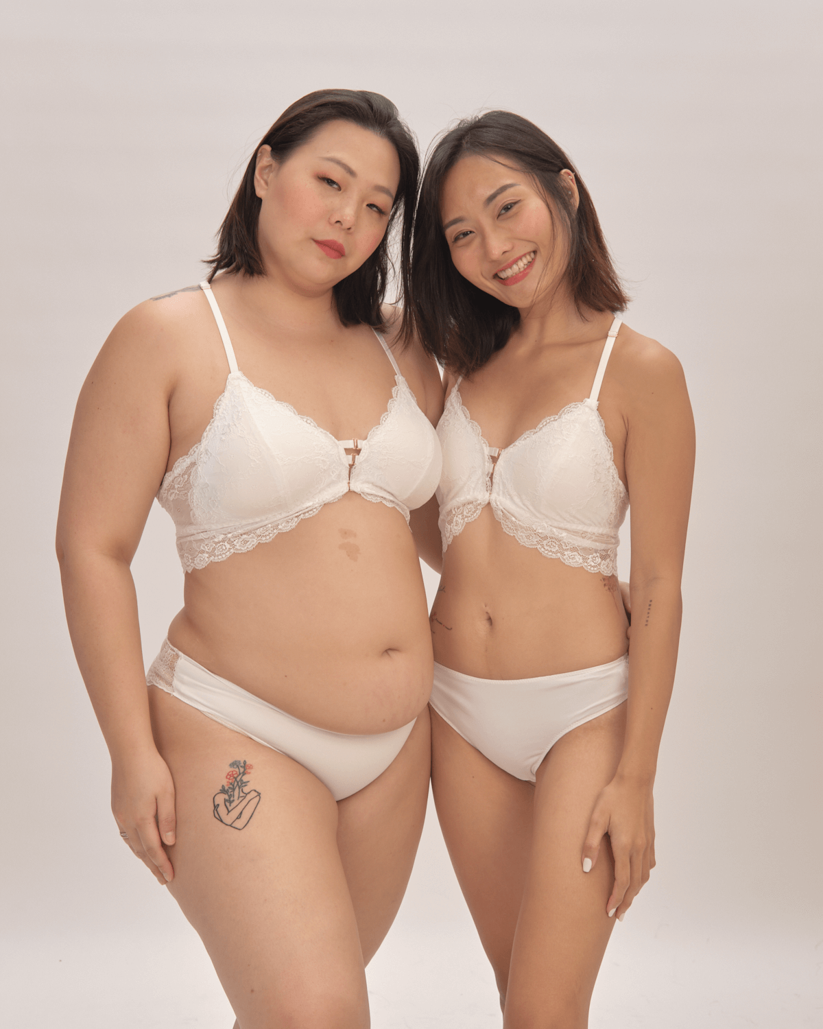 best wishes front close midi bralette in white – Our Bralette Club