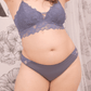little blessings blue panelled lace panty
