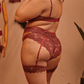 rouge lace back maroon panty