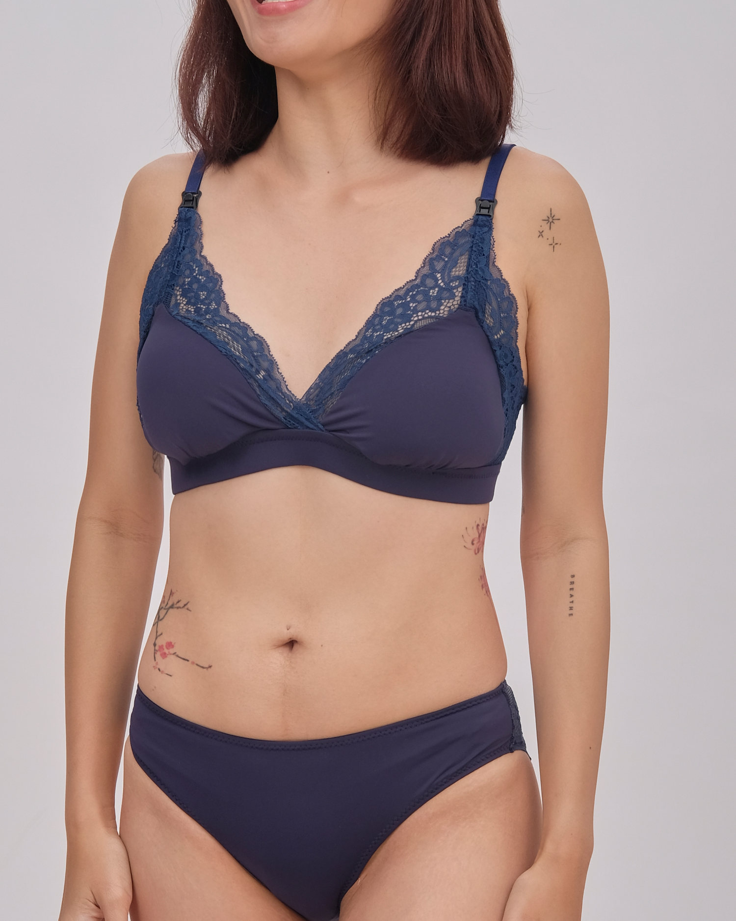 amor padded bralette in nautical – Our Bralette Club