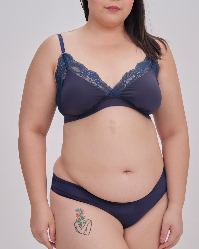 amor padded bralette in nautical