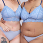 best wishes padded midi bralette in sapphire