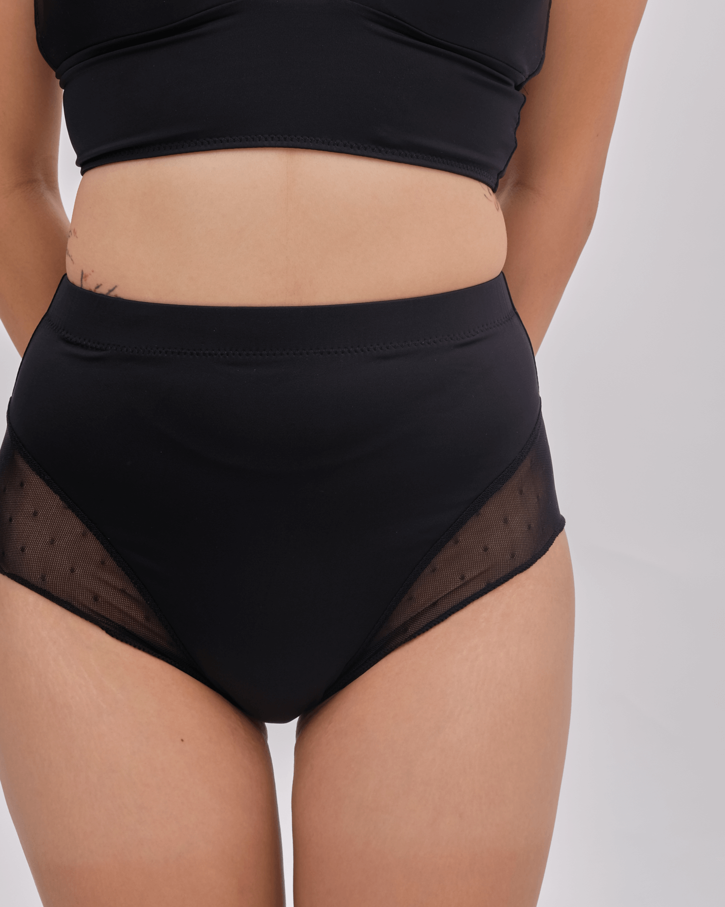 confetti high waist panelled lace panty – Our Bralette Club