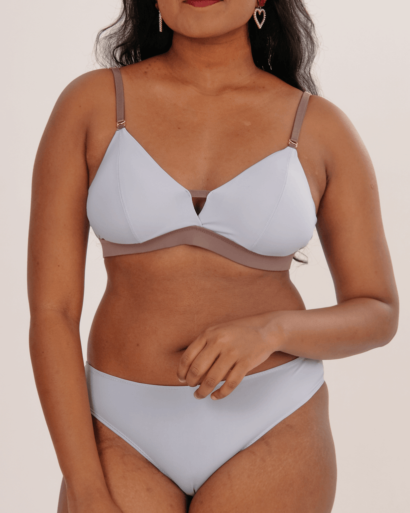 elevated basics everyday padded bralette in celestial