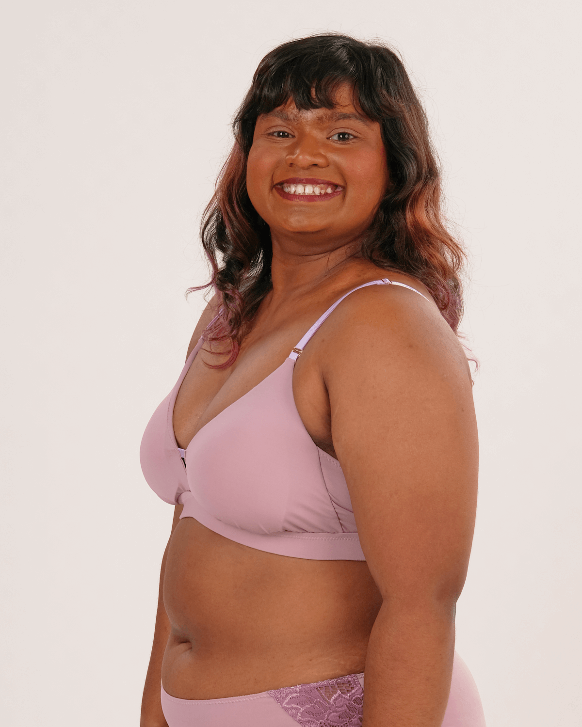 elevated basics everyday padded bralette in violet haze – Our Bralette Club