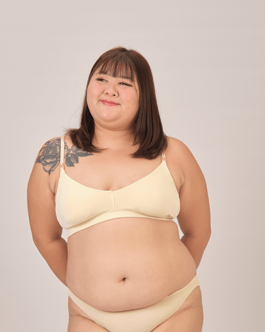 elevated basics faithful padded bralette in #14