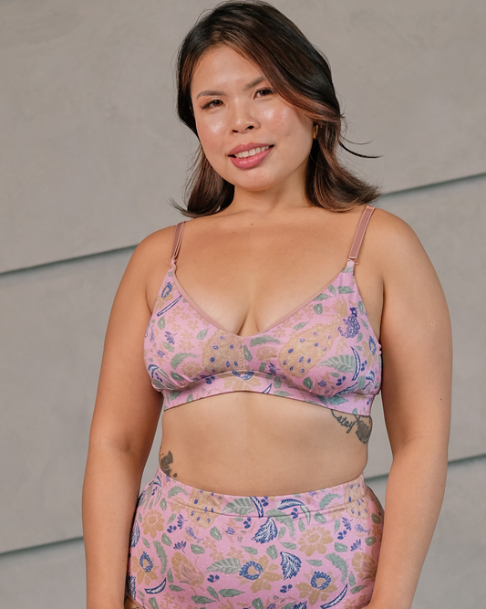 amor padded bralette in nautical – Our Bralette Club