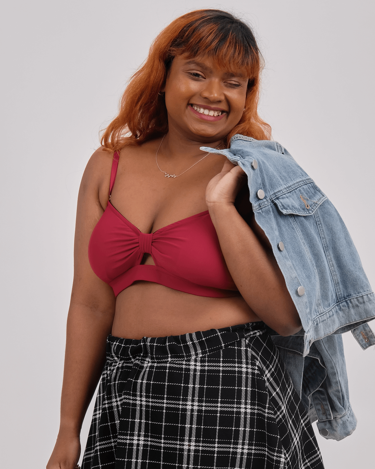 knotty padded strapless bralette in maroon – Our Bralette Club