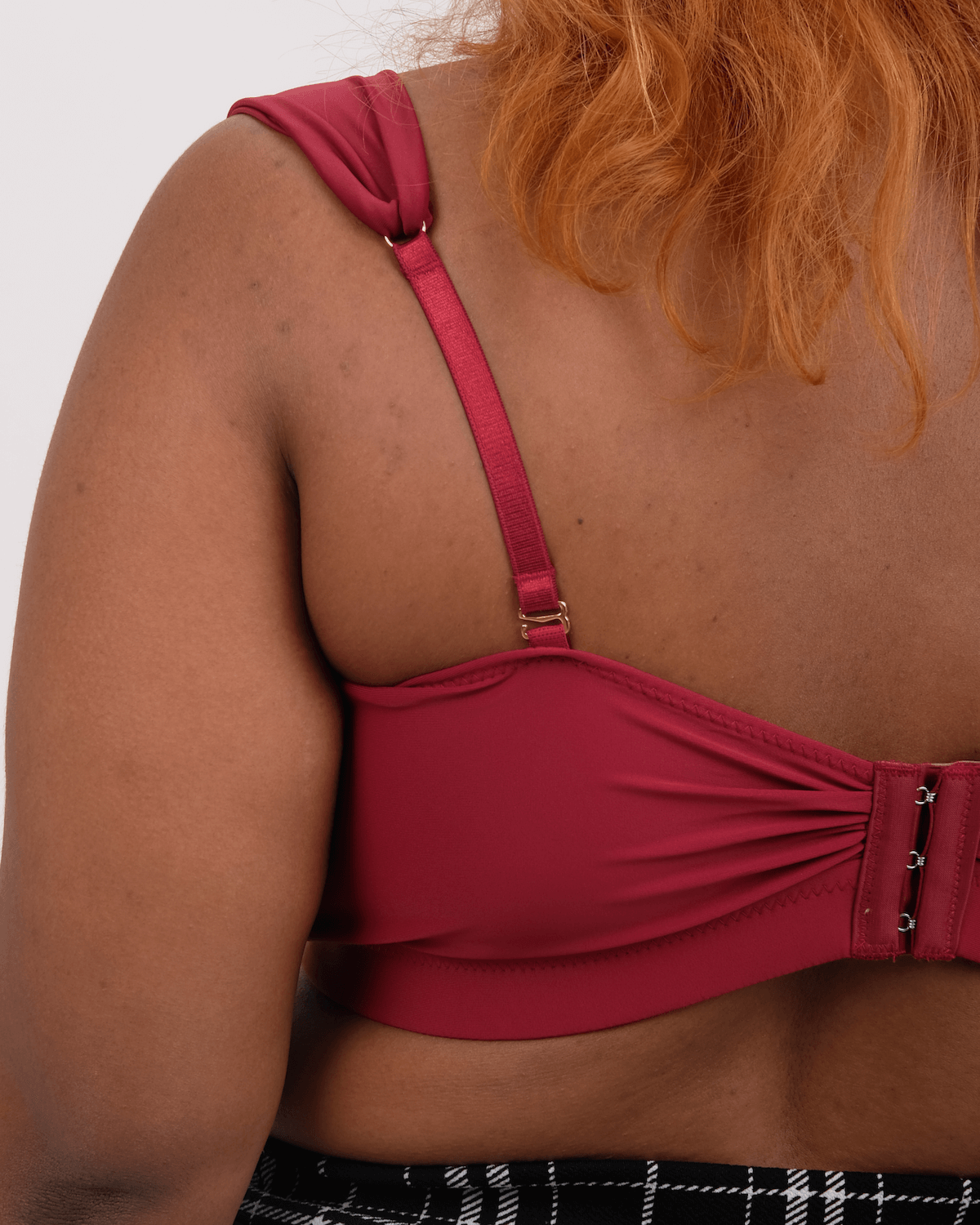 knotty padded strapless bralette in maroon – Our Bralette Club
