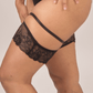 midnight lace thigh garters