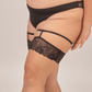 midnight lace thigh garters