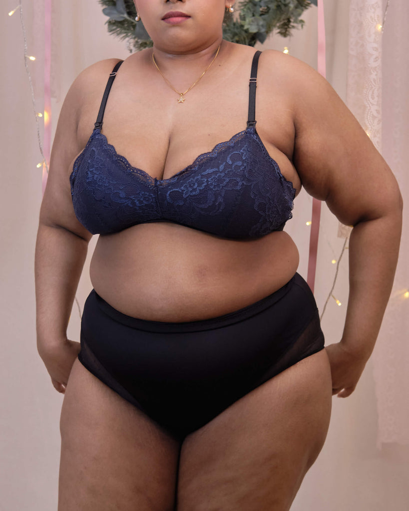 start anew padded bralette in ocean dreams