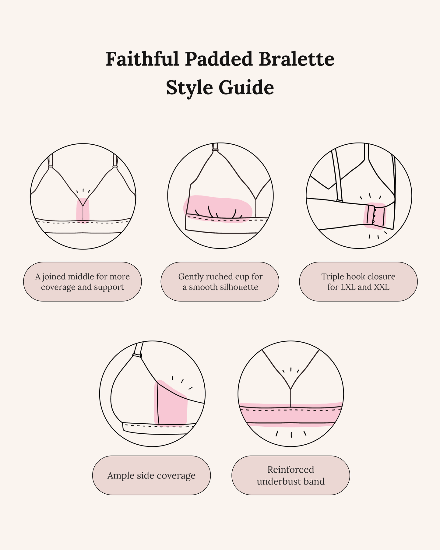 elevated basics faithful padded bralette in #14 – Our Bralette Club