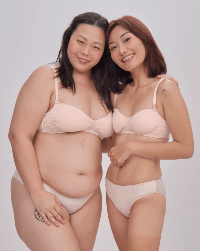 sweet cream padded bralette in sakura