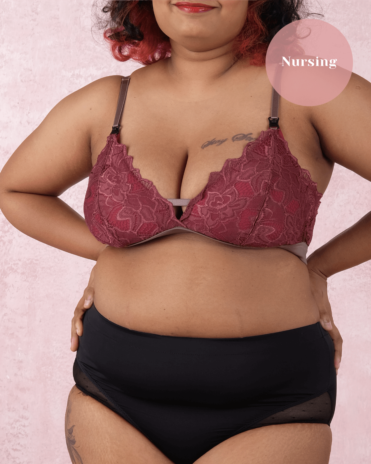 nursing - sweet kisses padded bralette in with love, always