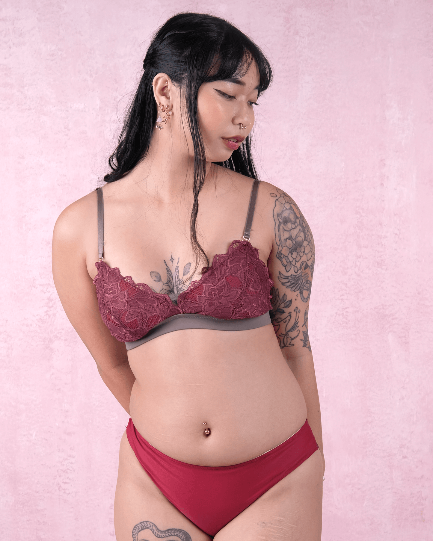 sweet kisses padded bralette in with love, always