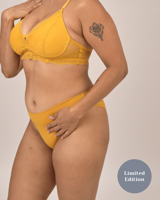 honey lace back panty