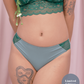 emerald panelled lace panty