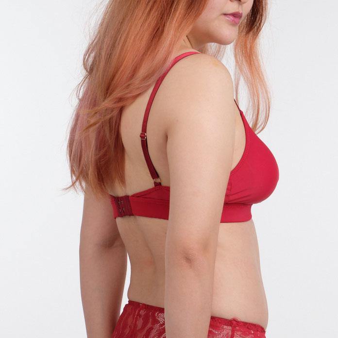 the best bet padded bralette in red - Our Bralette Club