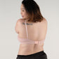 nursing - roll with it padded active bralette in pink - Our Bralette Club