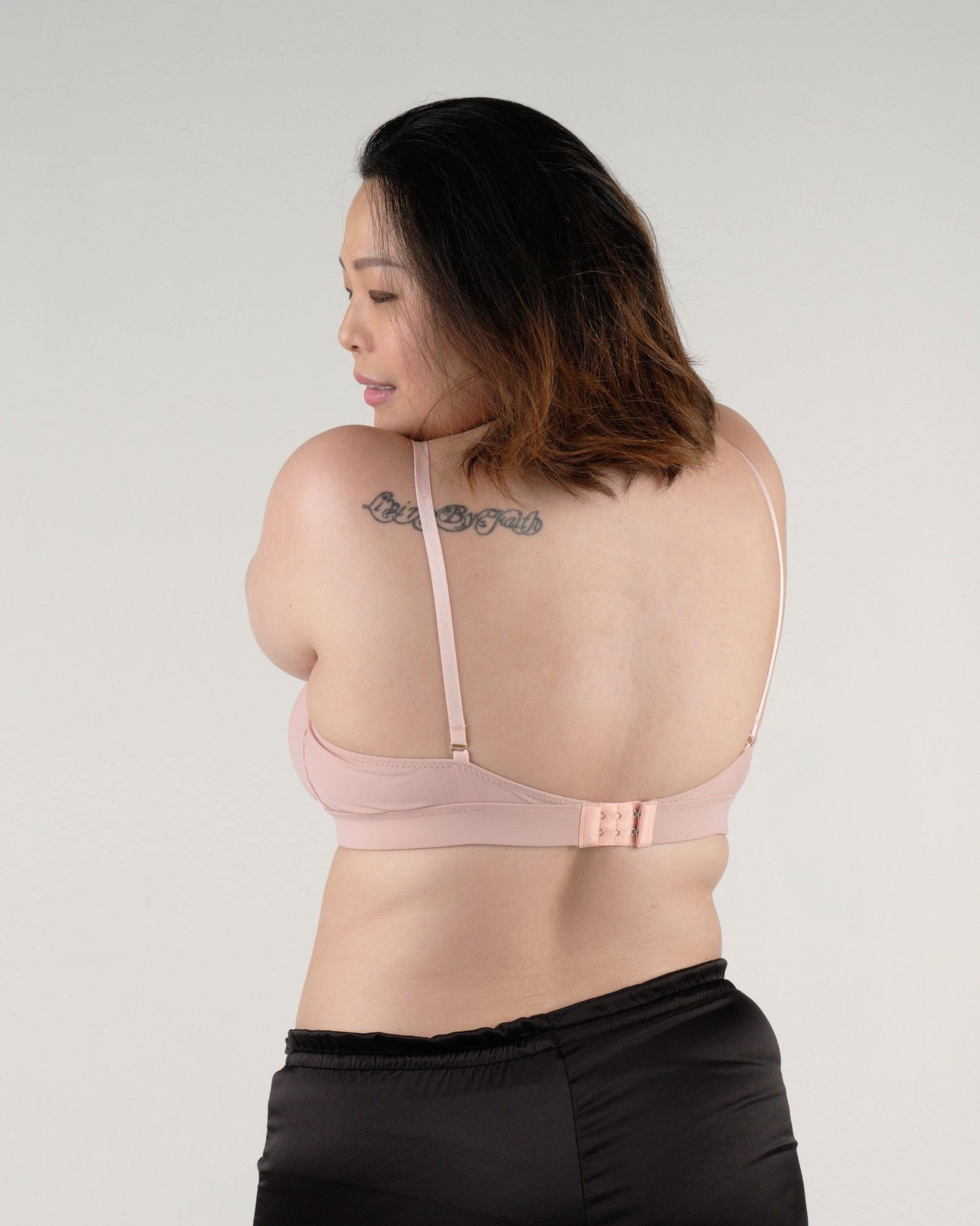 nursing - roll with it padded active bralette in pink - Our Bralette Club