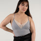 the full moon padded camisole in grey - Our Bralette Club