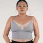 the full moon padded camisole in grey - Our Bralette Club