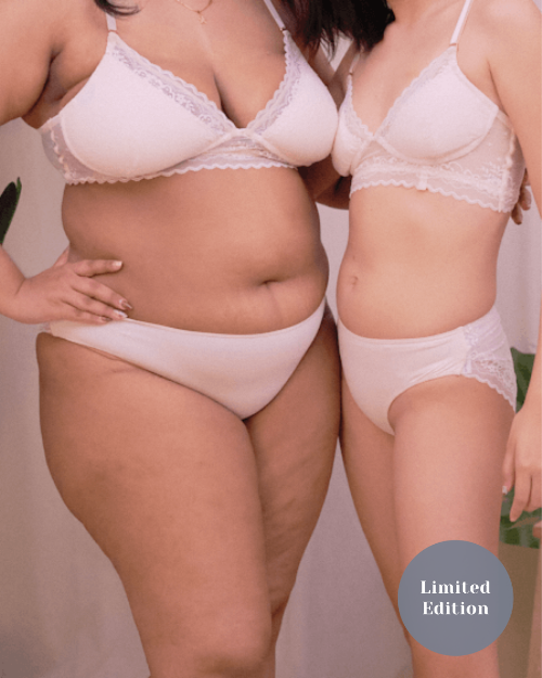 crema lace back panty