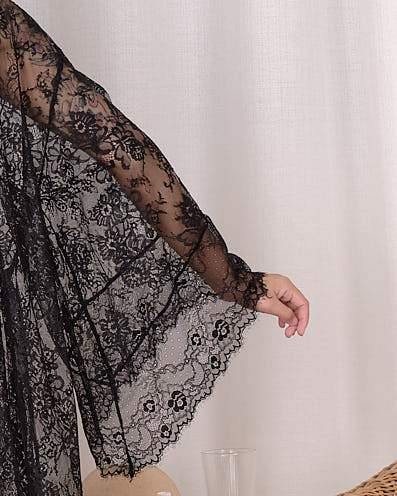 belle lace robe - Our Bralette Club