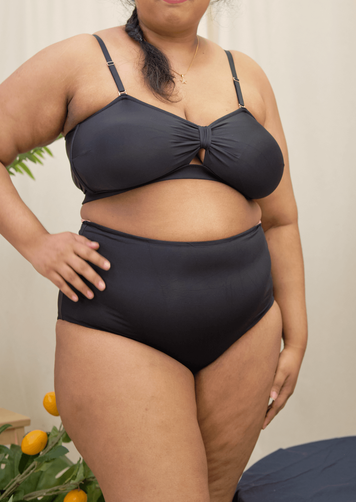 knotty padded strapless bralette in #100