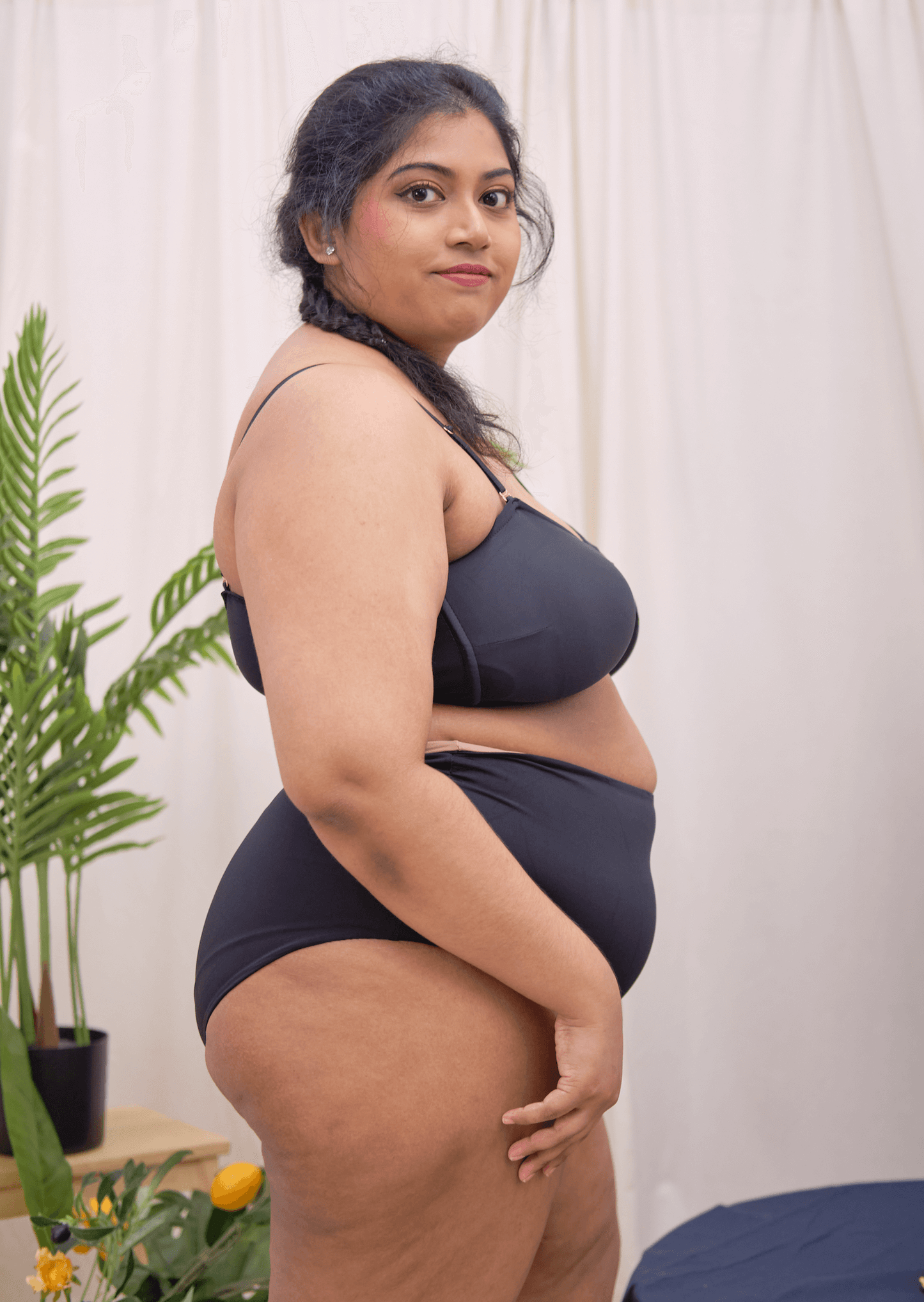 knotty padded strapless bralette in #100