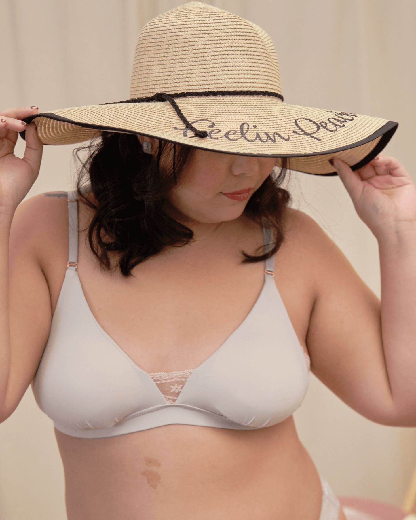easy does it padded bralette in serenity