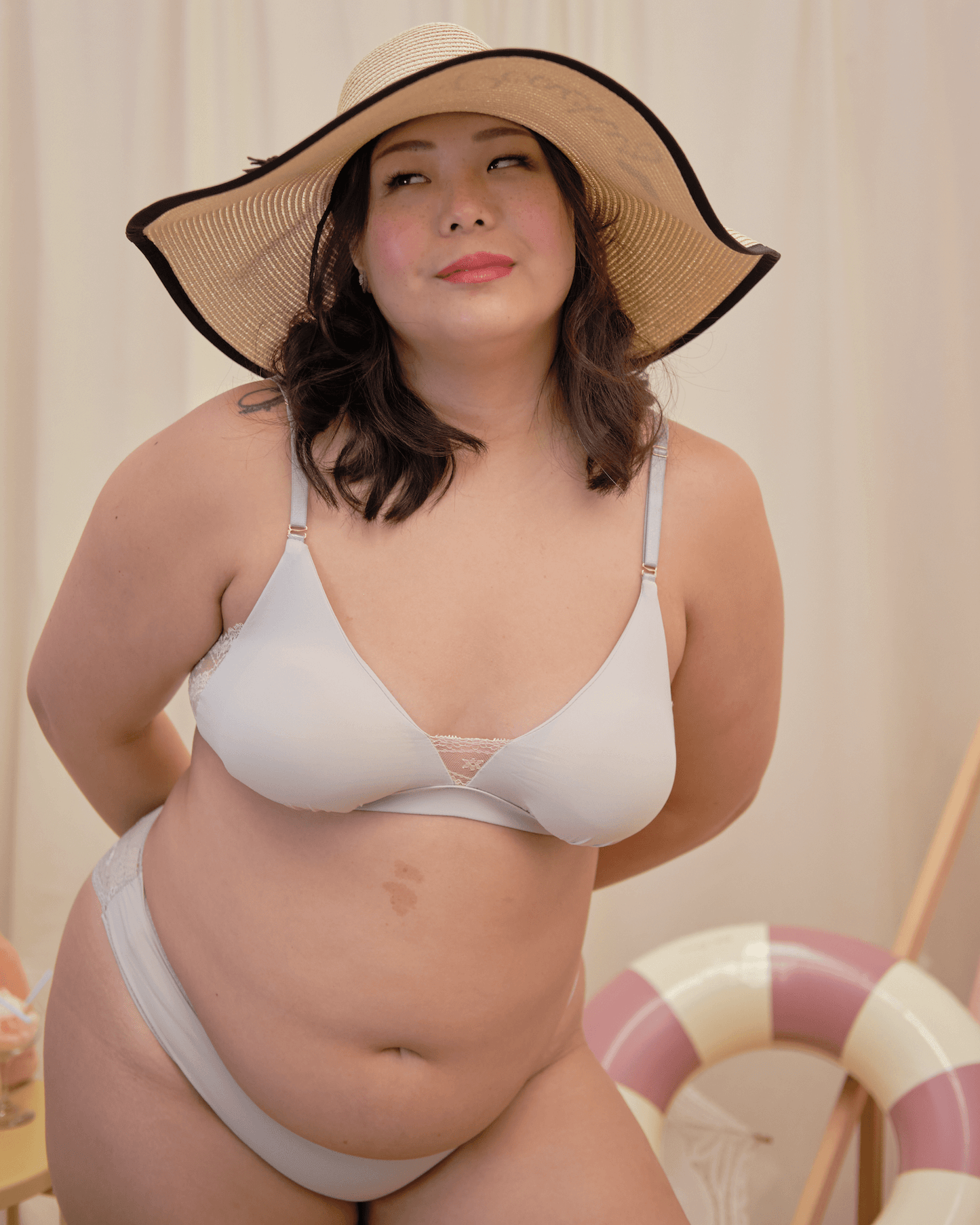 easy does it padded bralette in serenity
