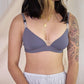 nursing - good enough padded bralette in steel blue - Our Bralette Club