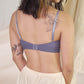 nursing - good enough padded bralette in steel blue - Our Bralette Club