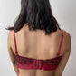 the balconette padded bralette in cherrypie - Our Bralette Club