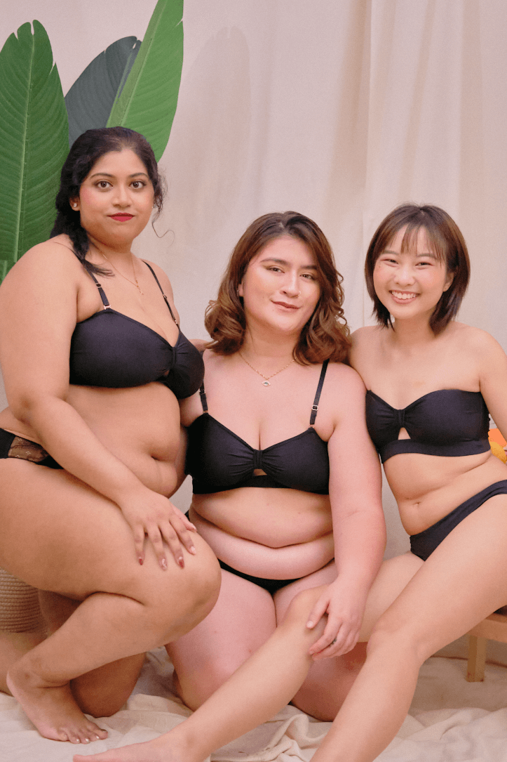 knotty padded strapless bralette in #100