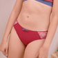 lucky you maroon panelled lace panty