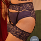 pasion lace garters in navy