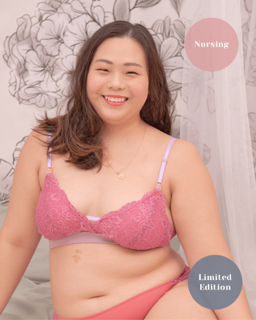 nursing - sweet kisses padded bralette in spring spirit