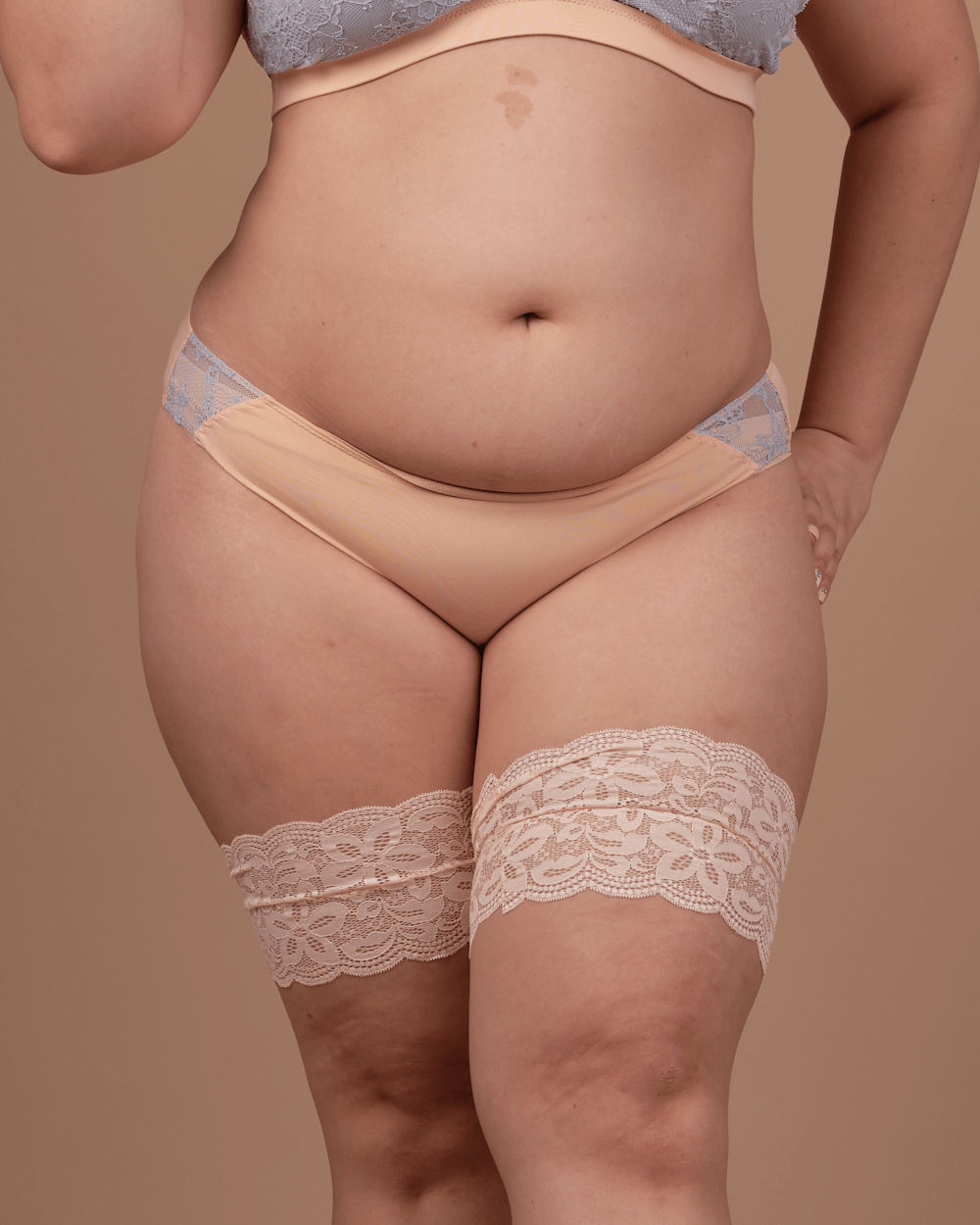 promise lace pink panelled panty