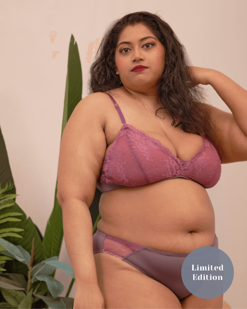 sweet kisses padded bralette in sugarplum