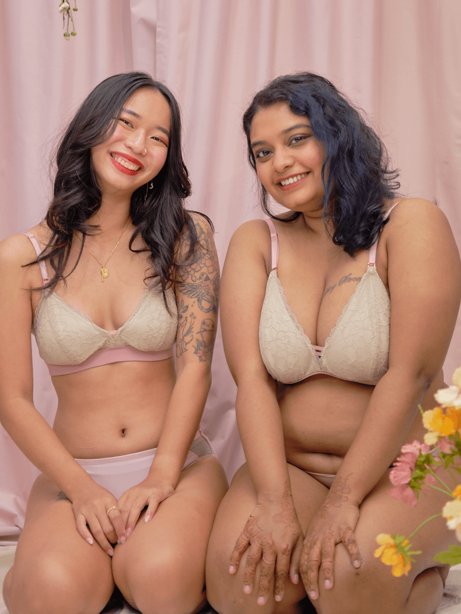 sweet kisses padded bralette in butternut