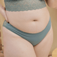 wealth lace back green panty