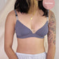 nursing - good enough padded bralette in steel blue - Our Bralette Club