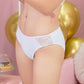marshmallow lace white panelled panty