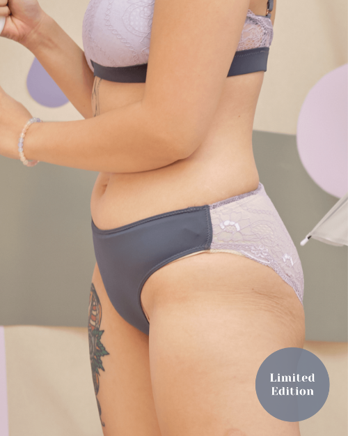 wander lace back lilac panty