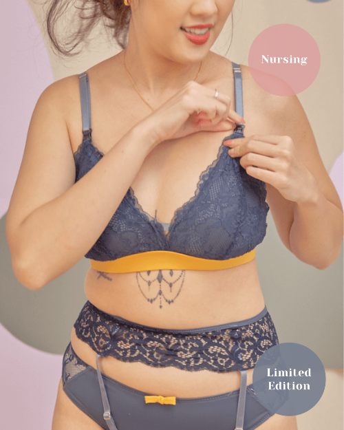 nursing - sweet kisses padded bralette in adventure