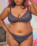 Load image into Gallery viewer, nursing - balconette padded bralette in cat eye
